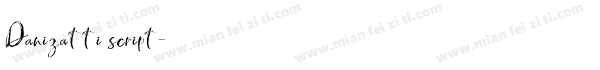 Danizatti script字体转换